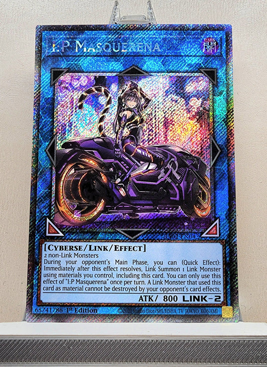 Yugioh! 1x I:P Masquerena Alt Art (RA02 - Platinum Secret Rare) 1st Edition