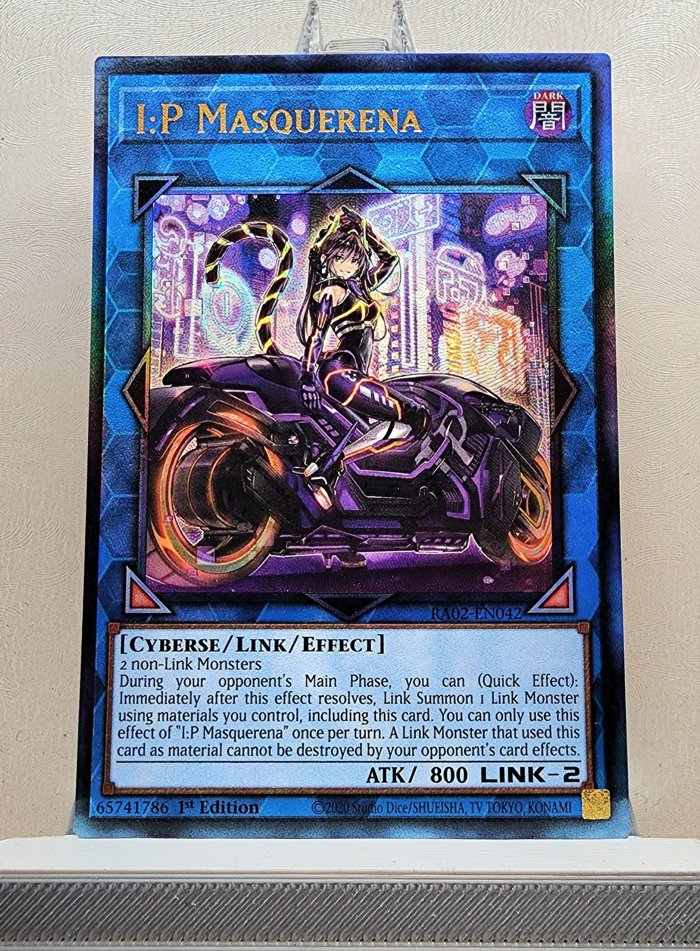 Yugioh! 1x I:P Masquerena Alt Art (RA02 - Prismatic Ultimate Rare) 1st Edition