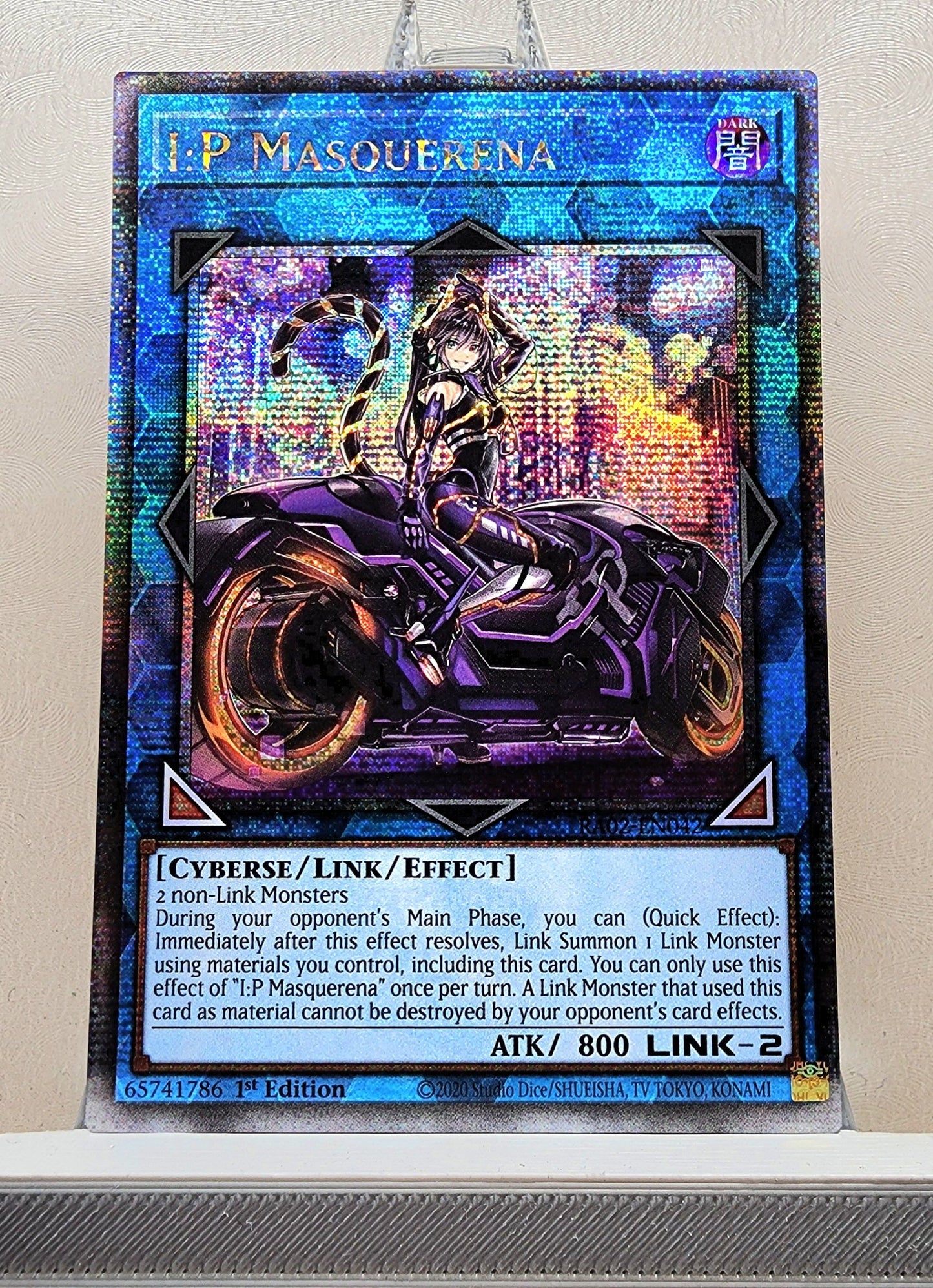 Yugioh! 1x I:P Masquerena Alt Art (RA02 - Quarter Century Secret Rare) 1st Edition