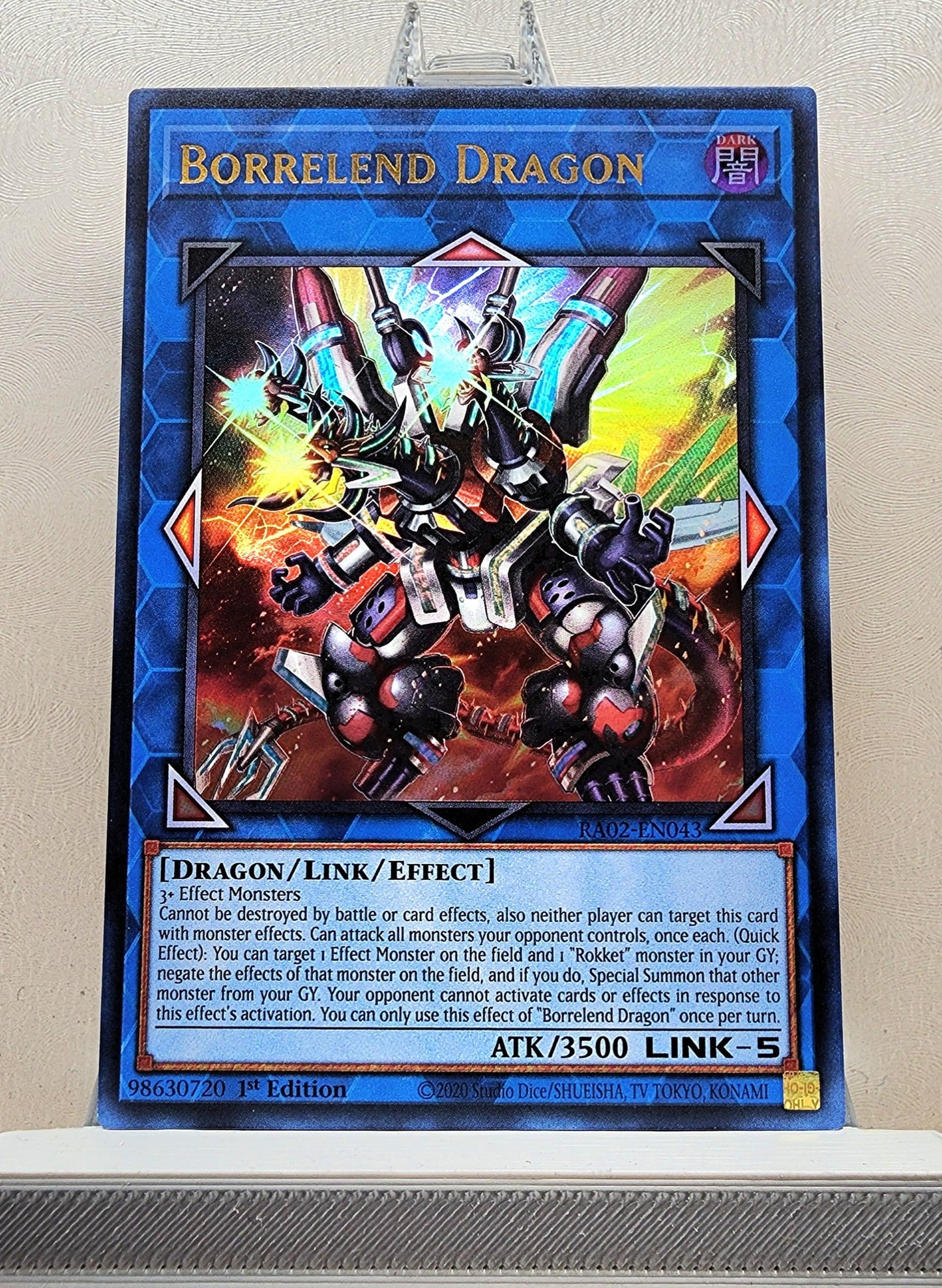 Yugioh! 1x Borrelend Dragon (RA02 - Ultra Rare) 1st Edition