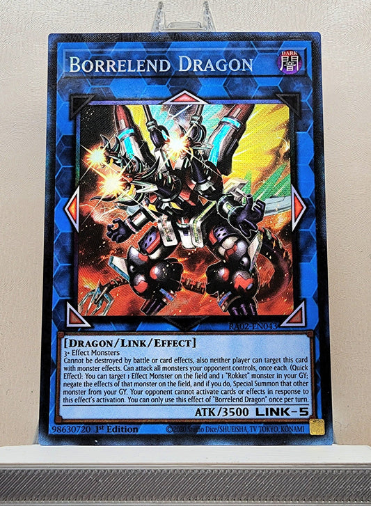 Yugioh! 1x Borrelend Dragon (RA02 - Prismatic Collectors Rare) 1st Edition