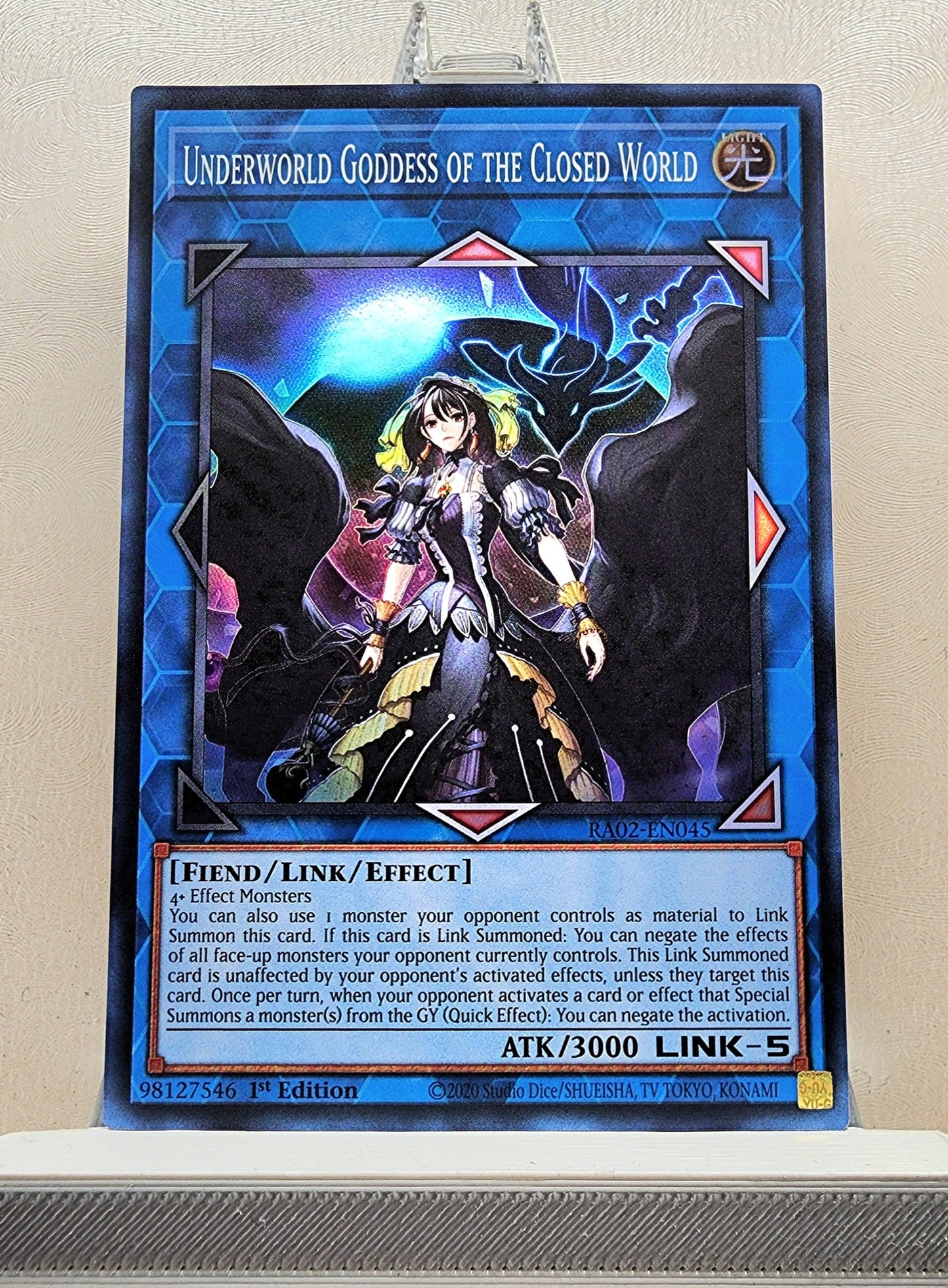 Yugioh! 1x Underworld Goddess of the Closed World (RA02 - Super Rare) 1st Edition