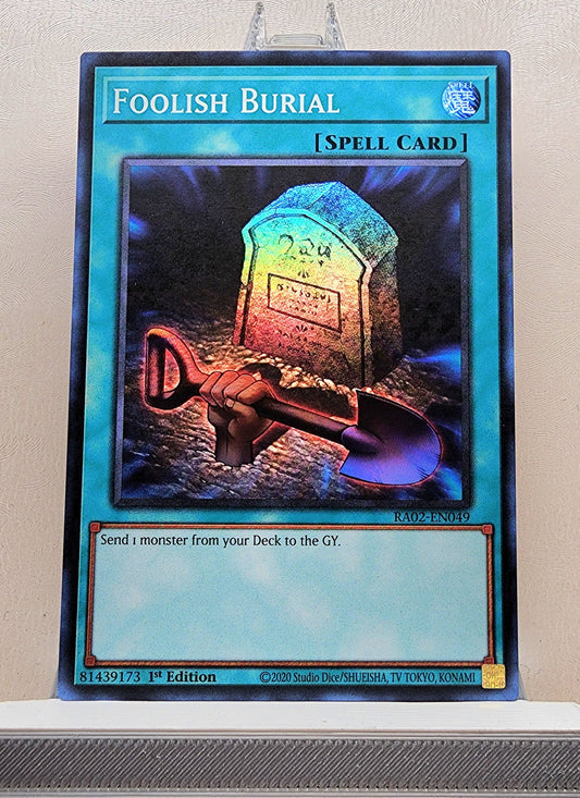 Yugioh! 1x Foolish Burial (RA02 - Super Rare) 1st Edition