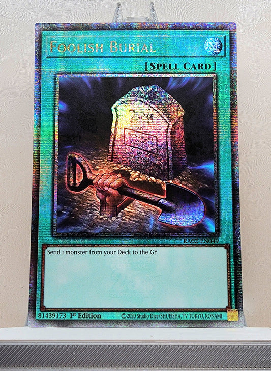 Yugioh! 1x Foolish Burial (RA02 - Quarter Century Secret Rare) 1st Edition