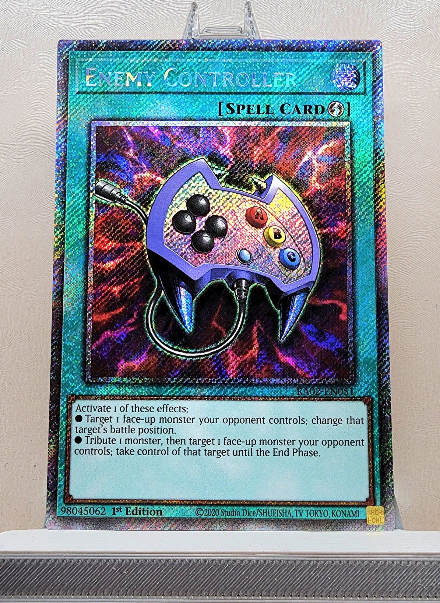 Yugioh! 1x Enemy Controller (RA02 - Platinum Secret Rare) 1st Edition