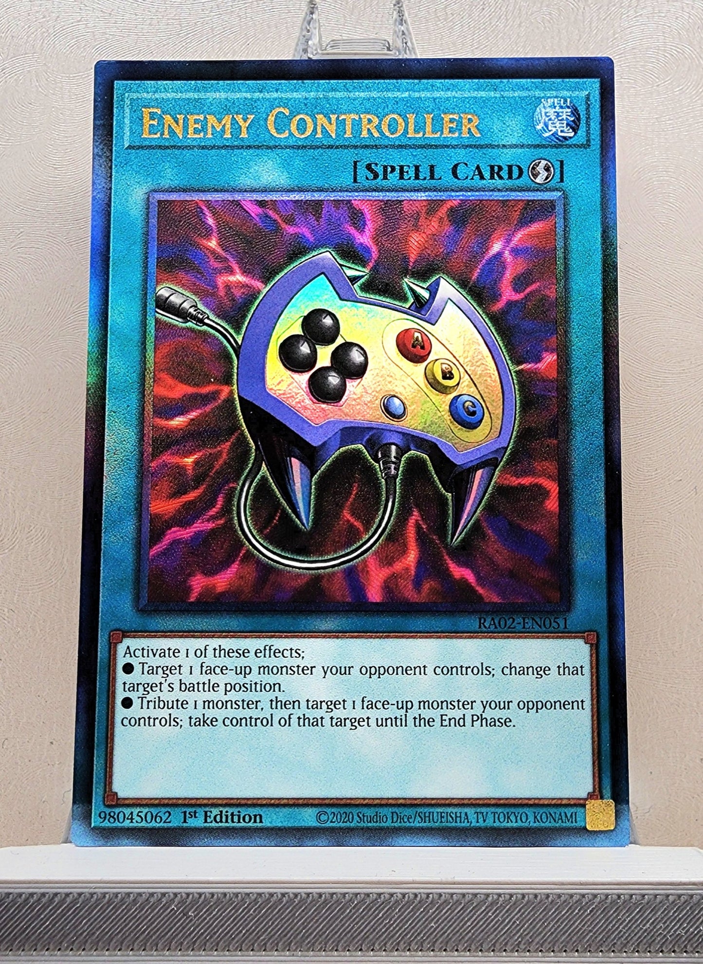 Yugioh! 1x Enemy Controller (RA02 - Prismatic Ultimate Rare) 1st Edition