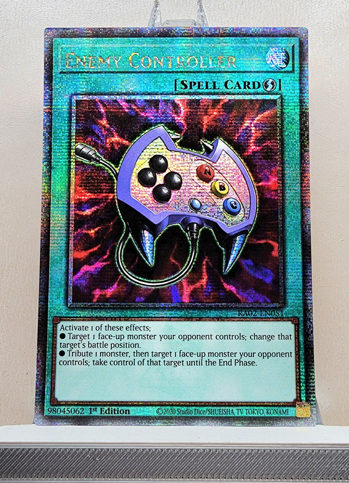 Yugioh! 1x Enemy Controller (RA02 - Quarter Century Secret Rare) 1st Edition