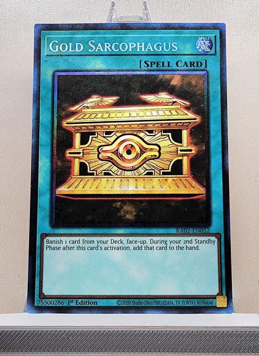 Yugioh! 1x Gold Sarcophagus (RA02 - Prismatic Collectors Rare) 1st Edition