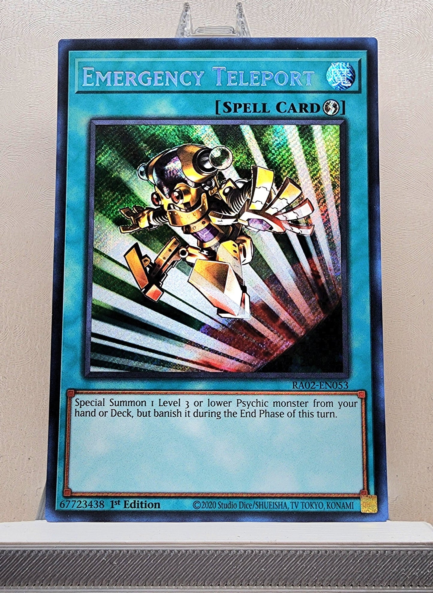 Yugioh! 1x Emergency Teleport (RA02 - Secret Rare) 1st Edition