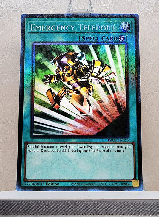 Yugioh! 1x Emergency Teleport (RA02 - Prismatic Collectors Rare) 1st Edition