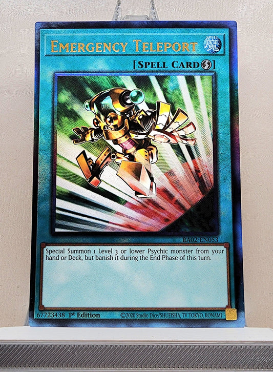 Yugioh! 1x Emergency Teleport (RA02 - Prismatic Ultimate Rare) 1st Edition