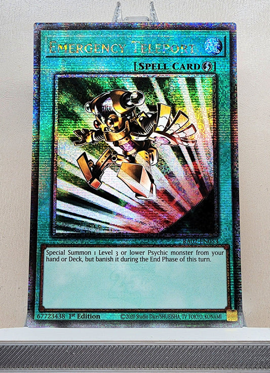 Yugioh! 1x Emergency Teleport (RA02 - Quarter Century Secret Rare) 1st Edition