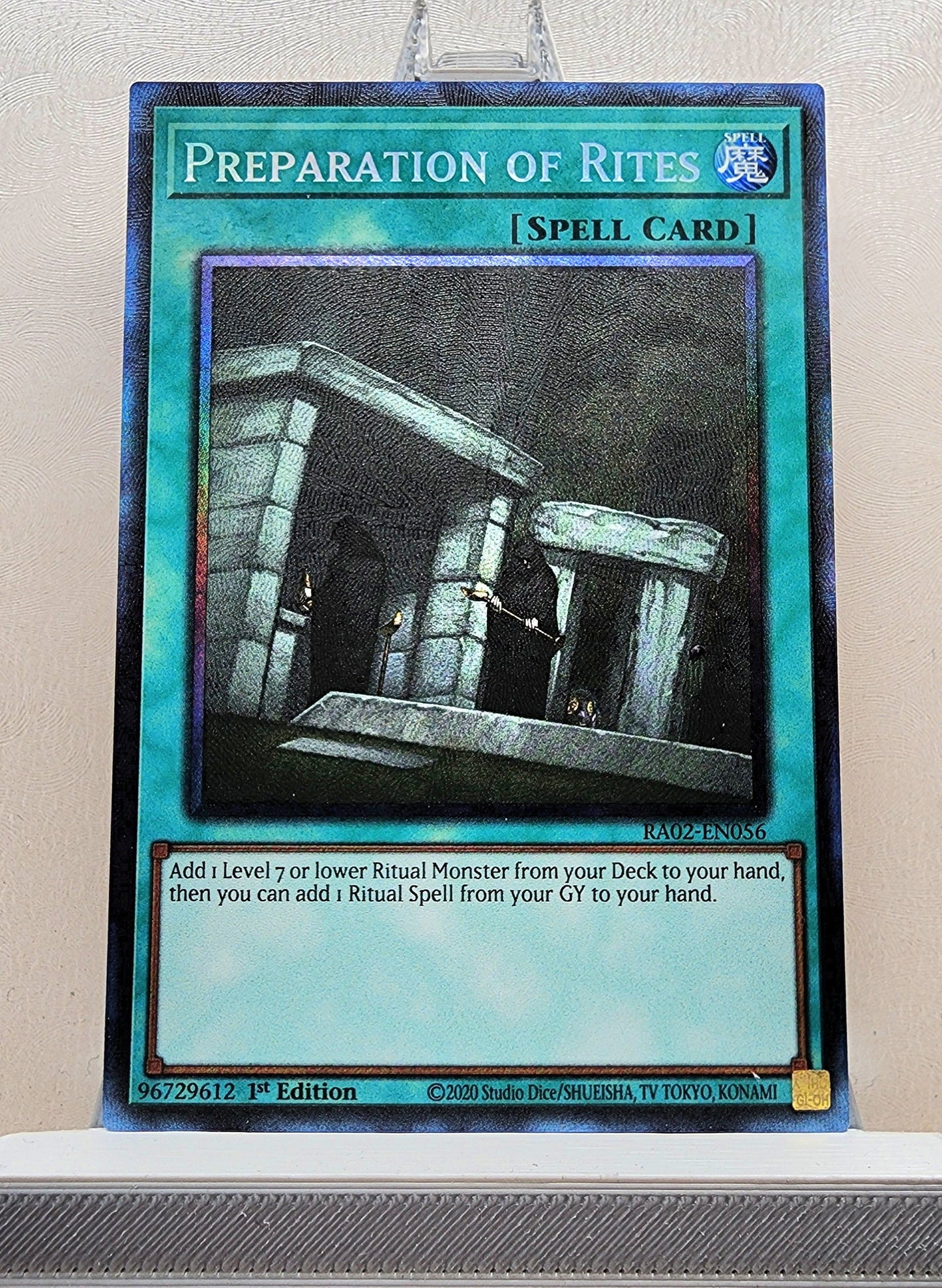 Yugioh! 1x Preparation of Rites (RA02 - Prismatic Collectors Rare) 1st Edition