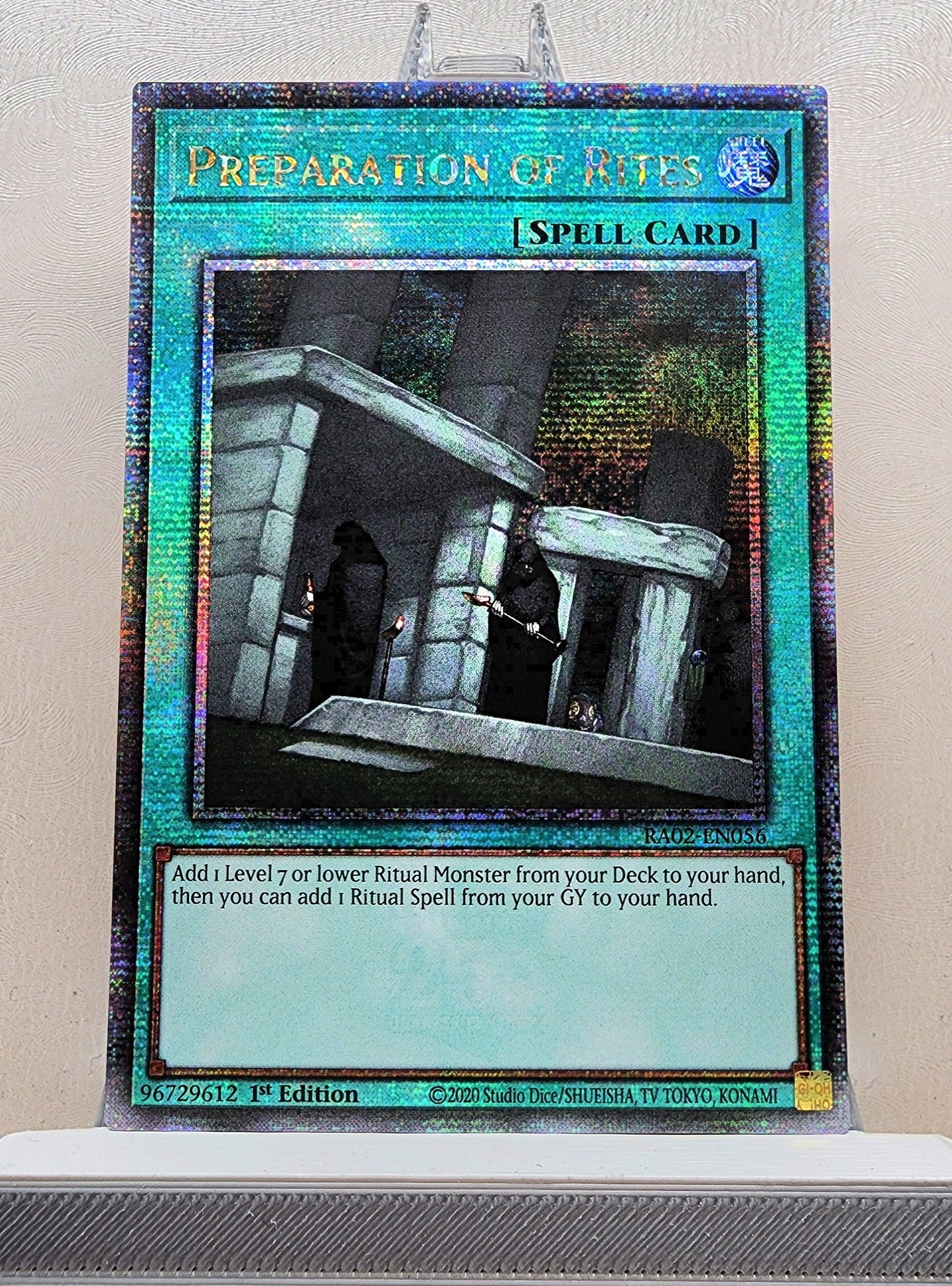 Yugioh! 1x Preparation of Rites (RA02 - Quarter Century Secret Rare) 1st Edition