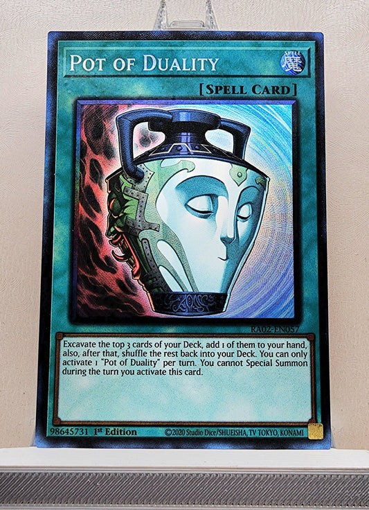 Yugioh! 1x Pot of Duality (RA02 - Prismatic Collectors Rare) 1st Edition