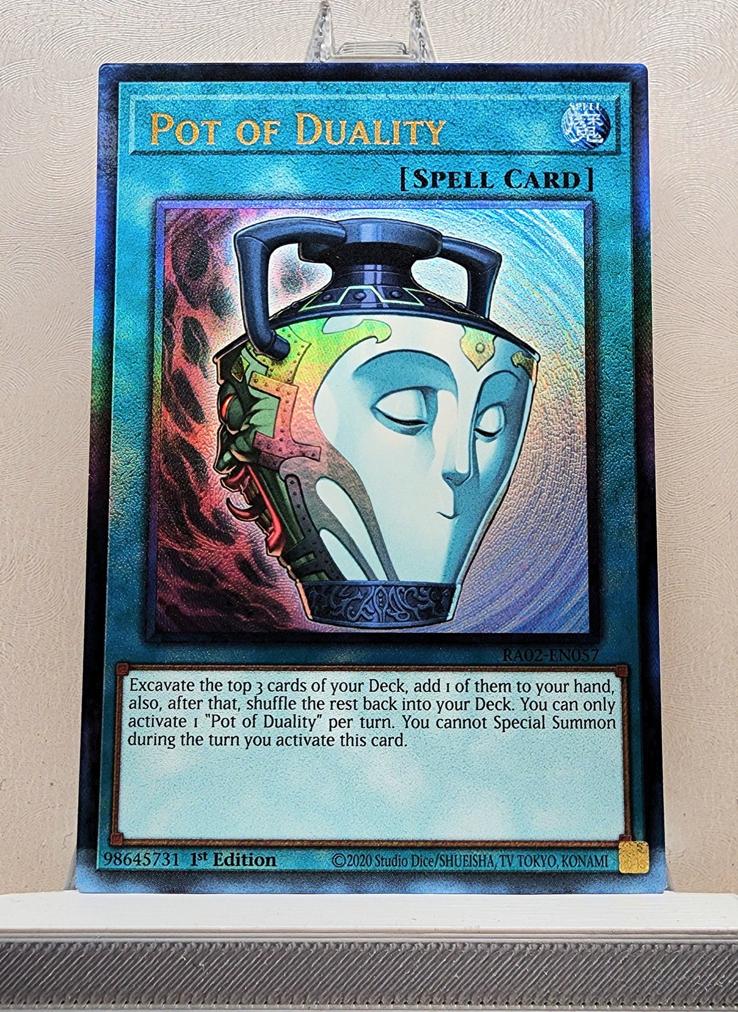 Yugioh! 1x Pot of Duality (RA02 - Prismatic Ultimate Rare) 1st Edition