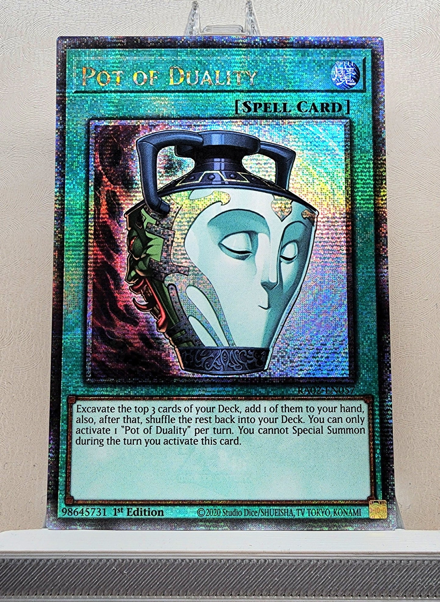 Yugioh! 1x Pot of Duality (RA02 - Quarter Century Secret Rare) 1st Edition