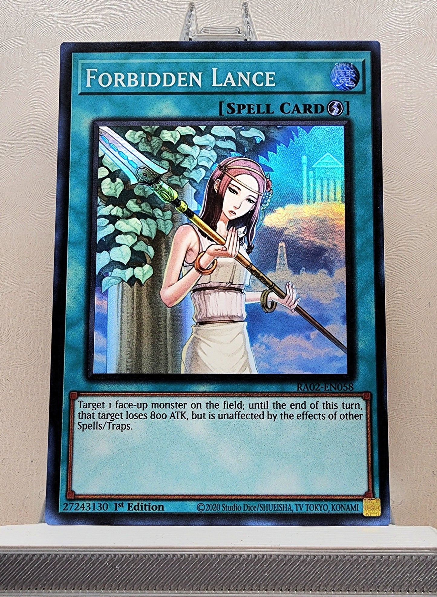 Yugioh! 1x Forbidden Lance (RA02 - Super Rare) 1st Edition