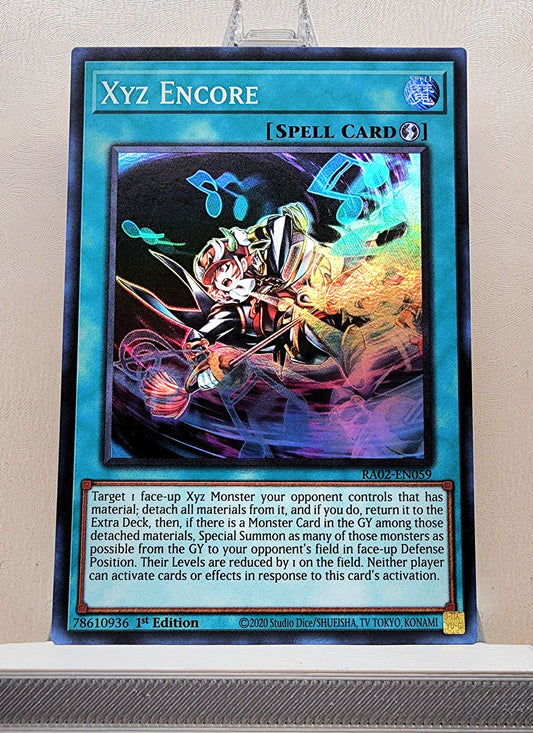 Yugioh! 1x Xyz Encore (RA02 - Super Rare) 1st Edition