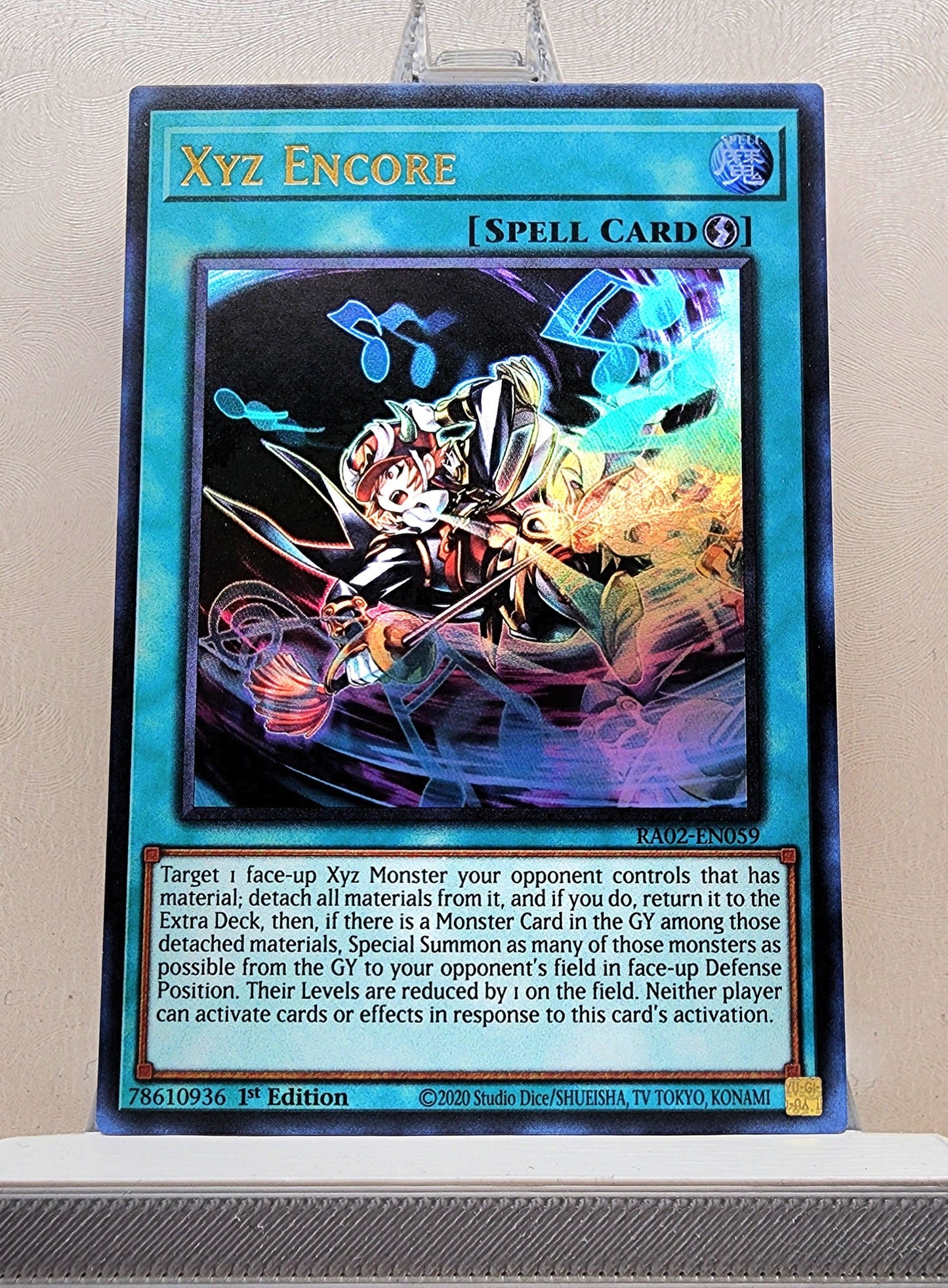 Yugioh! 1x Xyz Encore (RA02 - Ultra Rare) 1st Edition