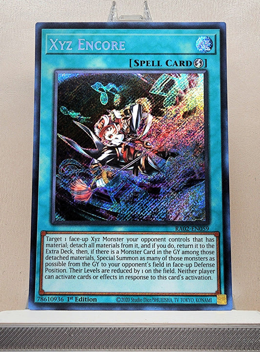 Yugioh! 1x Xyz Encore (RA02 - Secret Rare) 1st Edition