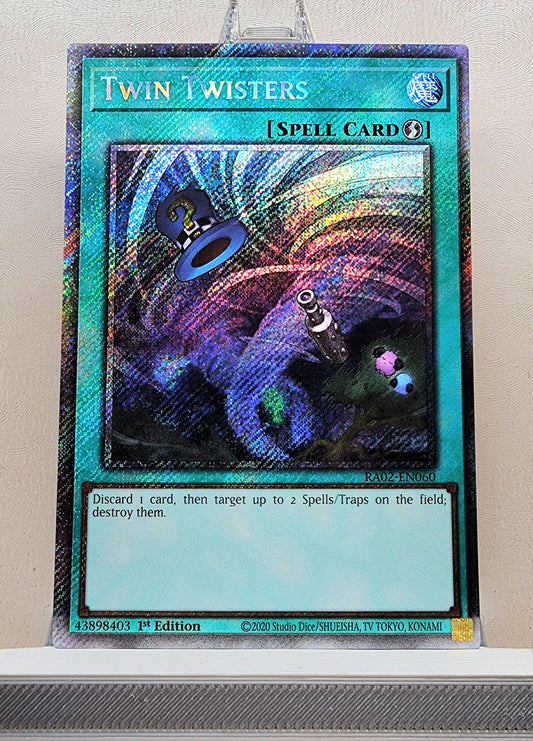 Yugioh! 1x Twin Twisters (RA02 - Platinum Secret Rare) 1st Edition