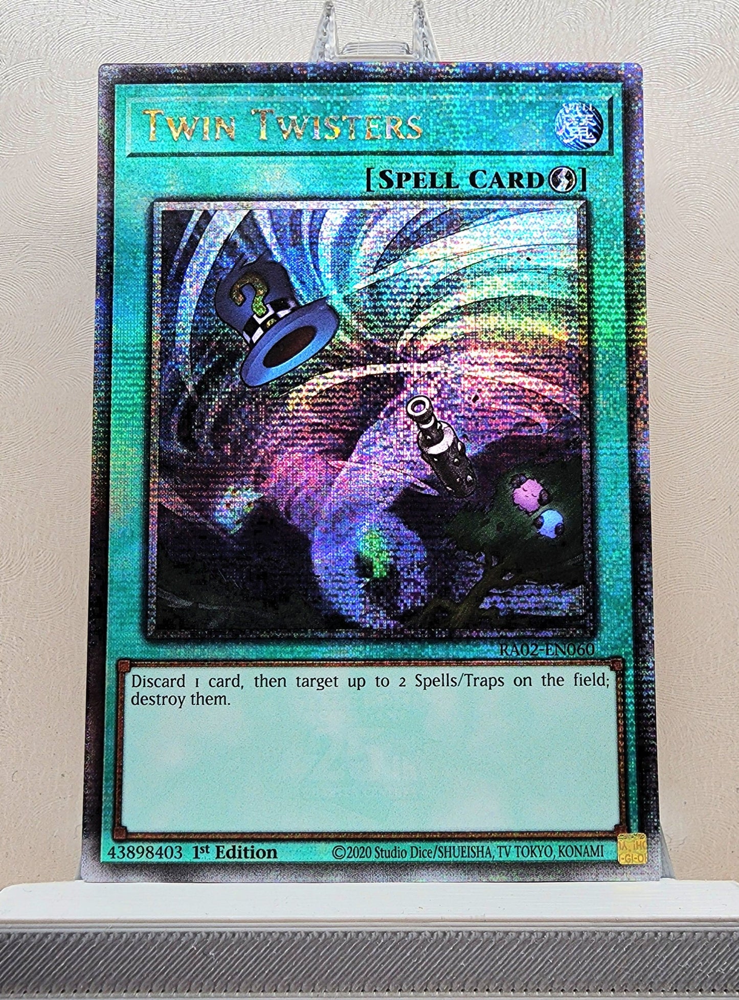 Yugioh! 1x Twin Twisters (RA02 - Quarter Century Secret Rare) 1st Edition