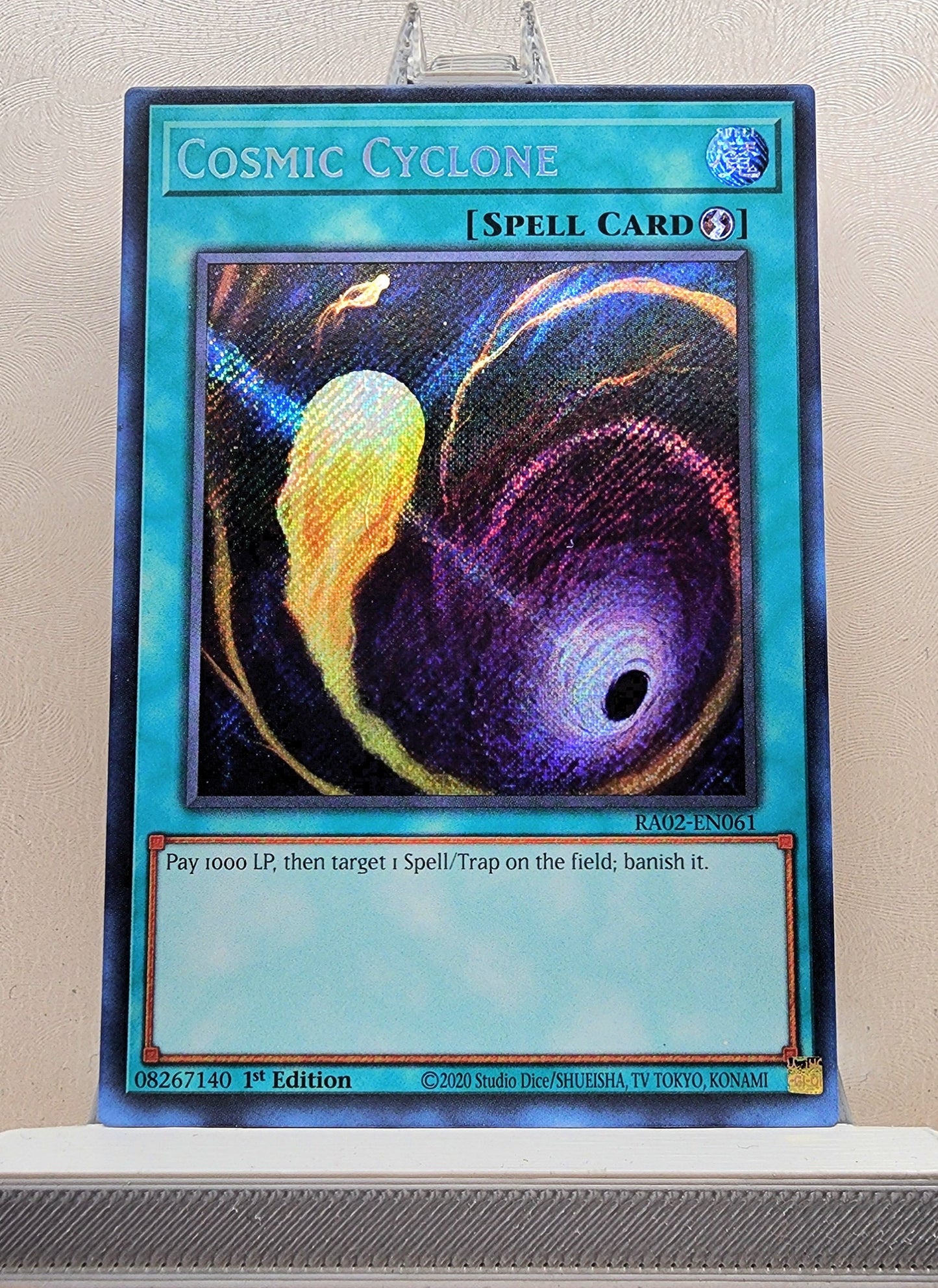 Yugioh! 1x Cosmic Cyclone (RA02 - Secret Rare) 1st Edition