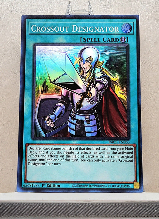 Yugioh! 1x Crossout Designator (RA02 - Super Rare) 1st Edition