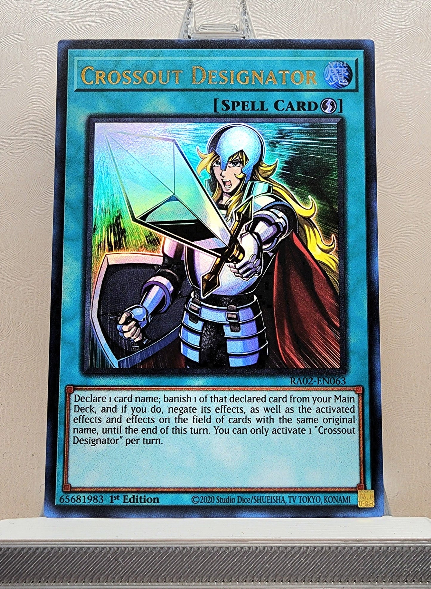 Yugioh! 1x Crossout Designator (RA02 - Ultra Rare) 1st Edition