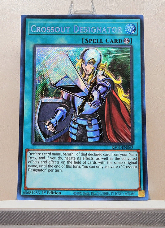 Yugioh! 1x Crossout Designator (RA02 - Secret Rare) 1st Edition