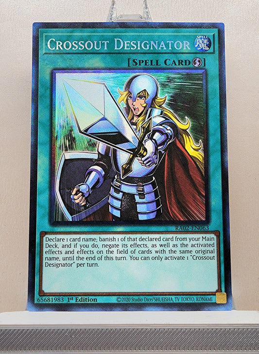 Yugioh! 1x Crossout Designator (RA02 - Prismatic Collectors Rare) 1st Edition