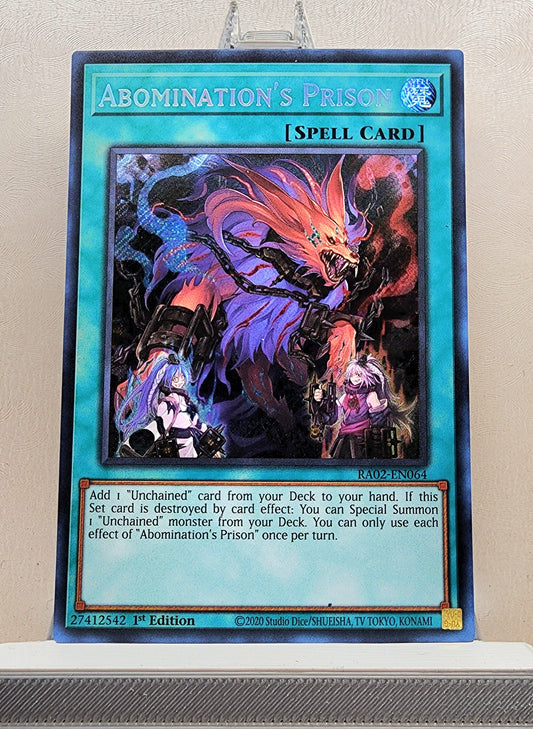 Yugioh! 1x Abomination's Prison (RA02 - Secret Rare) 1st Edition