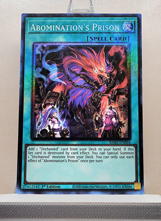 Yugioh! 1x Abomination's Prison (RA02 - Prismatic Collectors Rare) 1st Edition