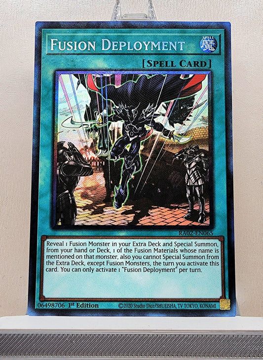 Yugioh! 1x Fusion Deployment (RA02 - Prismatic Collectors Rare) 1st Edition