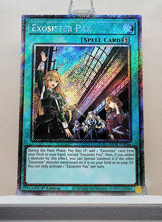 Yugioh! 1x Exosister Pax (RA02 - Platinum Secret Rare) 1st Edition