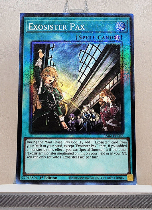 Yugioh! 1x Exosister Pax (RA02 - Prismatic Collectors Rare) 1st Edition