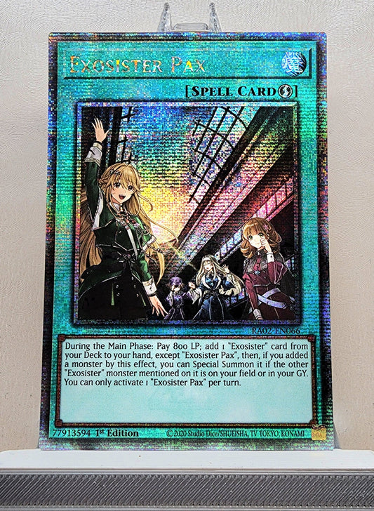 Yugioh! 1x Exosister Pax (RA02 - Quarter Century Secret Rare) 1st Edition