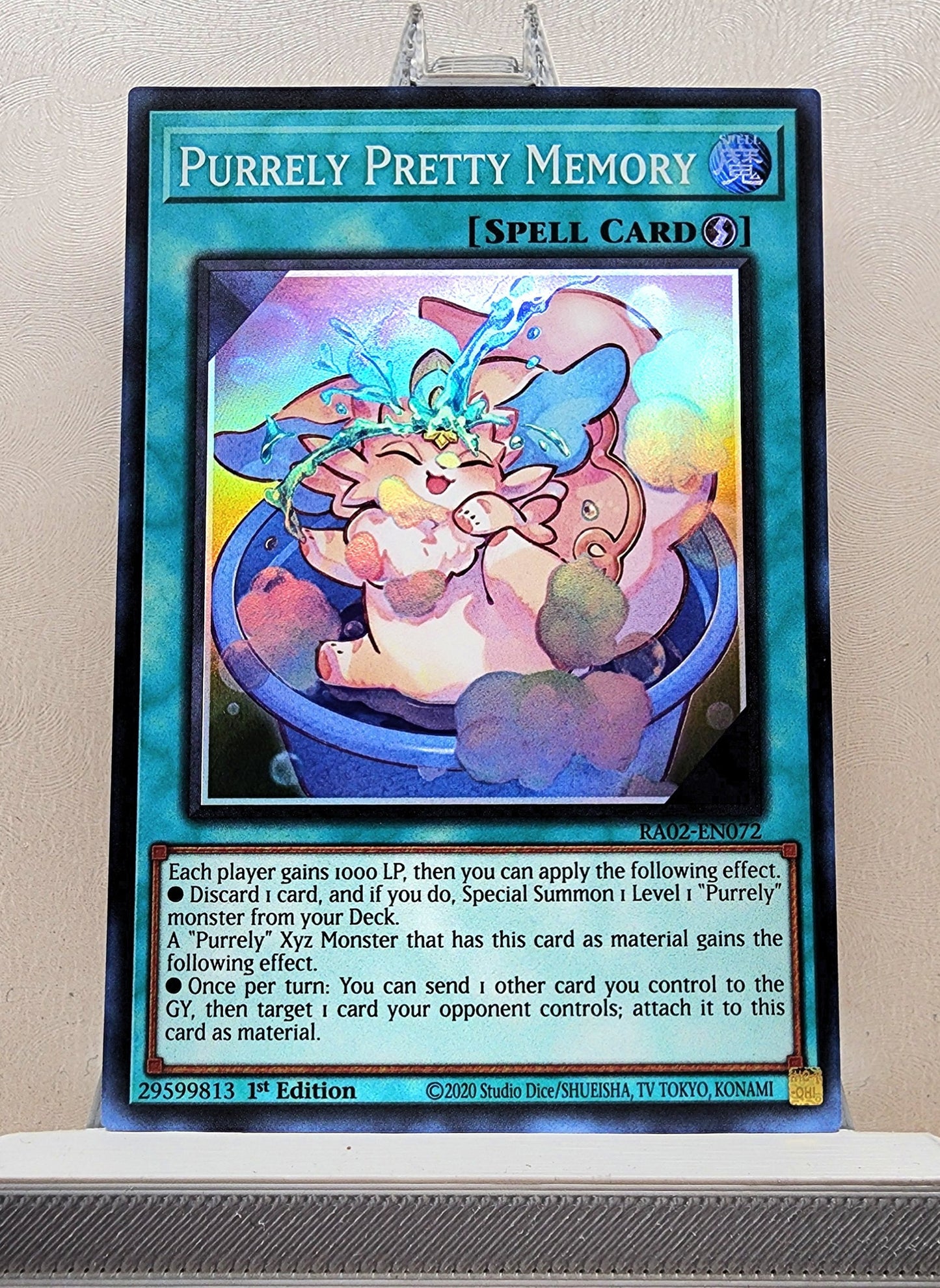 Yugioh! 1x Purrely Pretty Memory (RA02 - Super Rare) 1st Edition