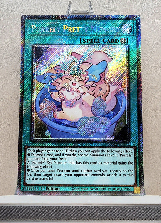 Yugioh! 1x Purrely Pretty Memory (RA02 - Platinum Secret Rare) 1st Edition