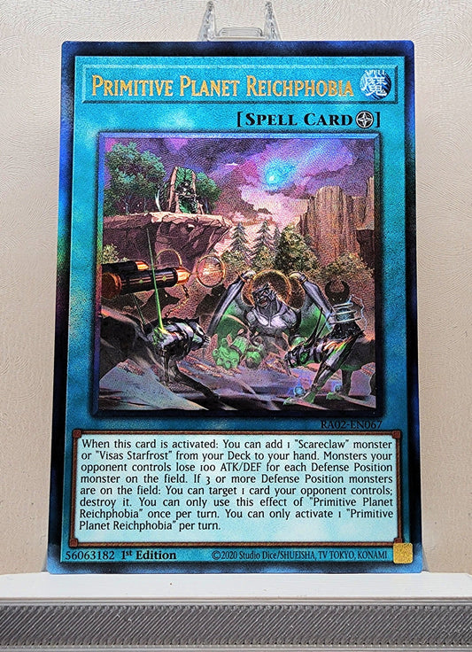 Yugioh! 1x Primitive Planet Reichphobia (RA02 - Prismatic Ultimate Rare) 1st Edition