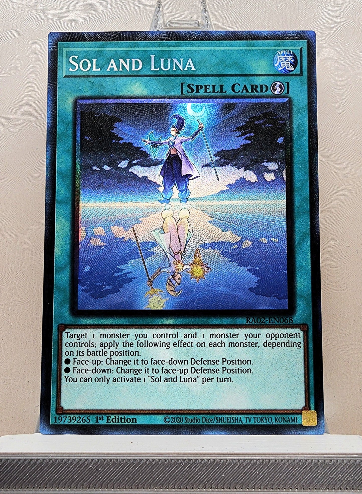 Yugioh! 1x Sol and Luna (RA02 - Prismatic Collectors Rare) 1st Edition