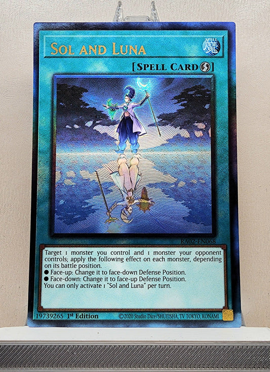 Yugioh! 1x Sol and Luna (RA02 - Prismatic Ultimate Rare) 1st Edition