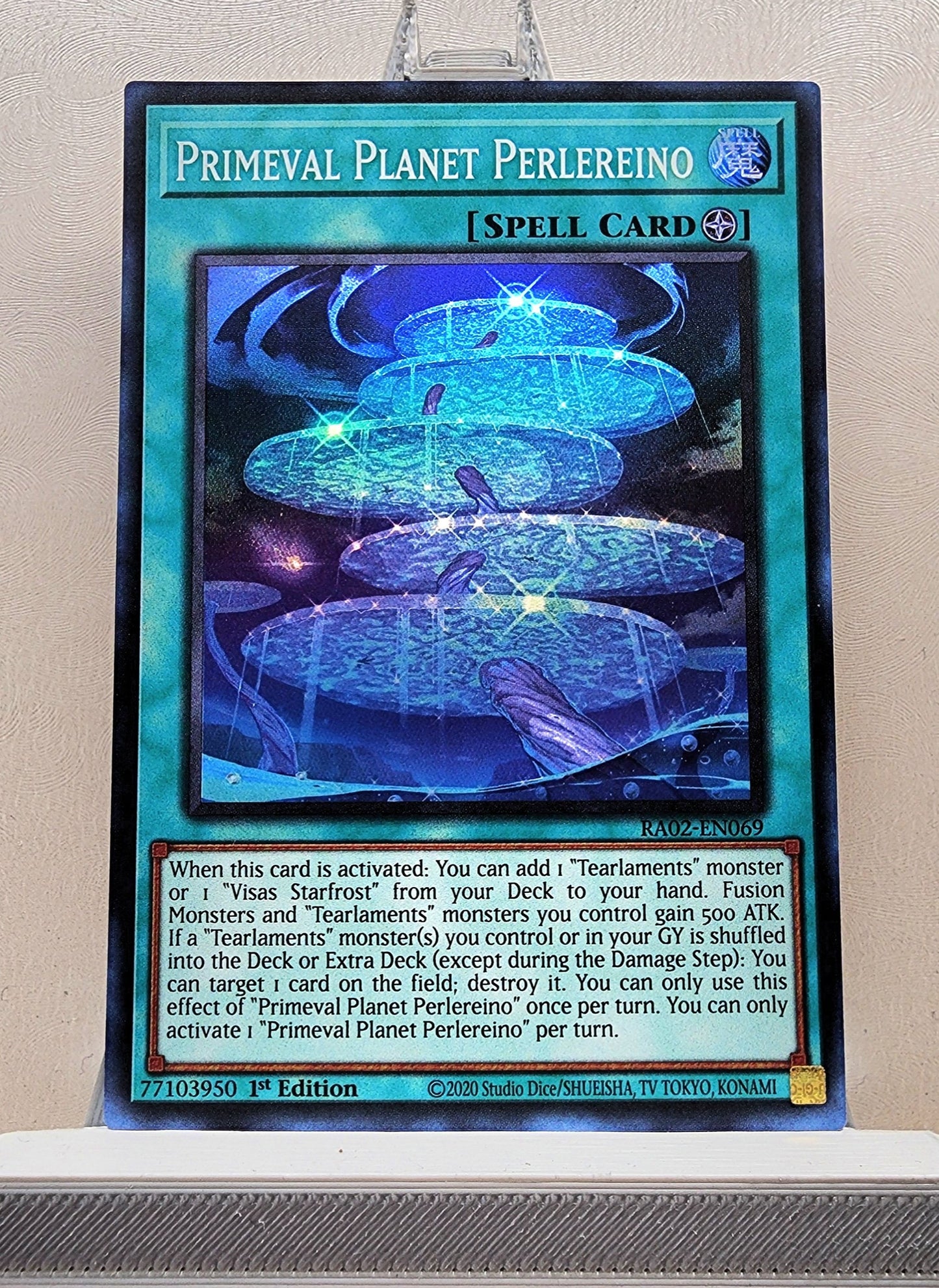 Yugioh! 1x Primeval Planet Perlereino (RA02 - Super Rare) 1st Edition