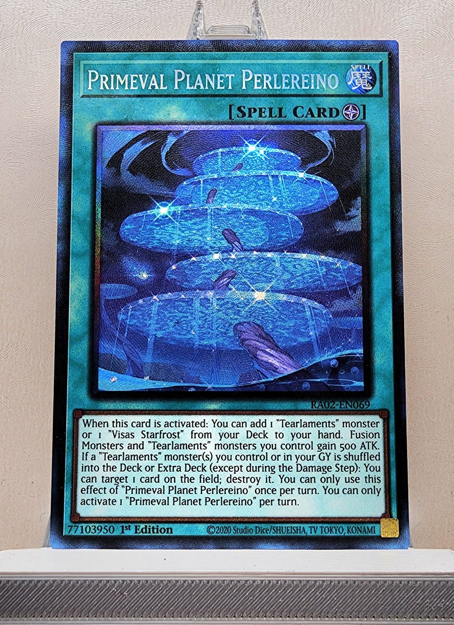 Yugioh! 1x Primeval Planet Perlereino (RA02 - Prismatic Collectors Rare) 1st Edition