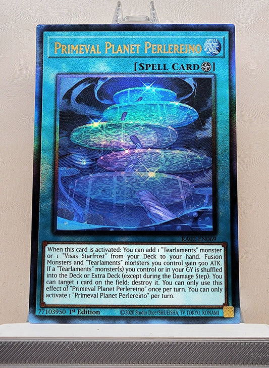 Yugioh! 1x Primeval Planet Perlereino (RA02 - Prismatic Ultimate Rare) 1st Edition