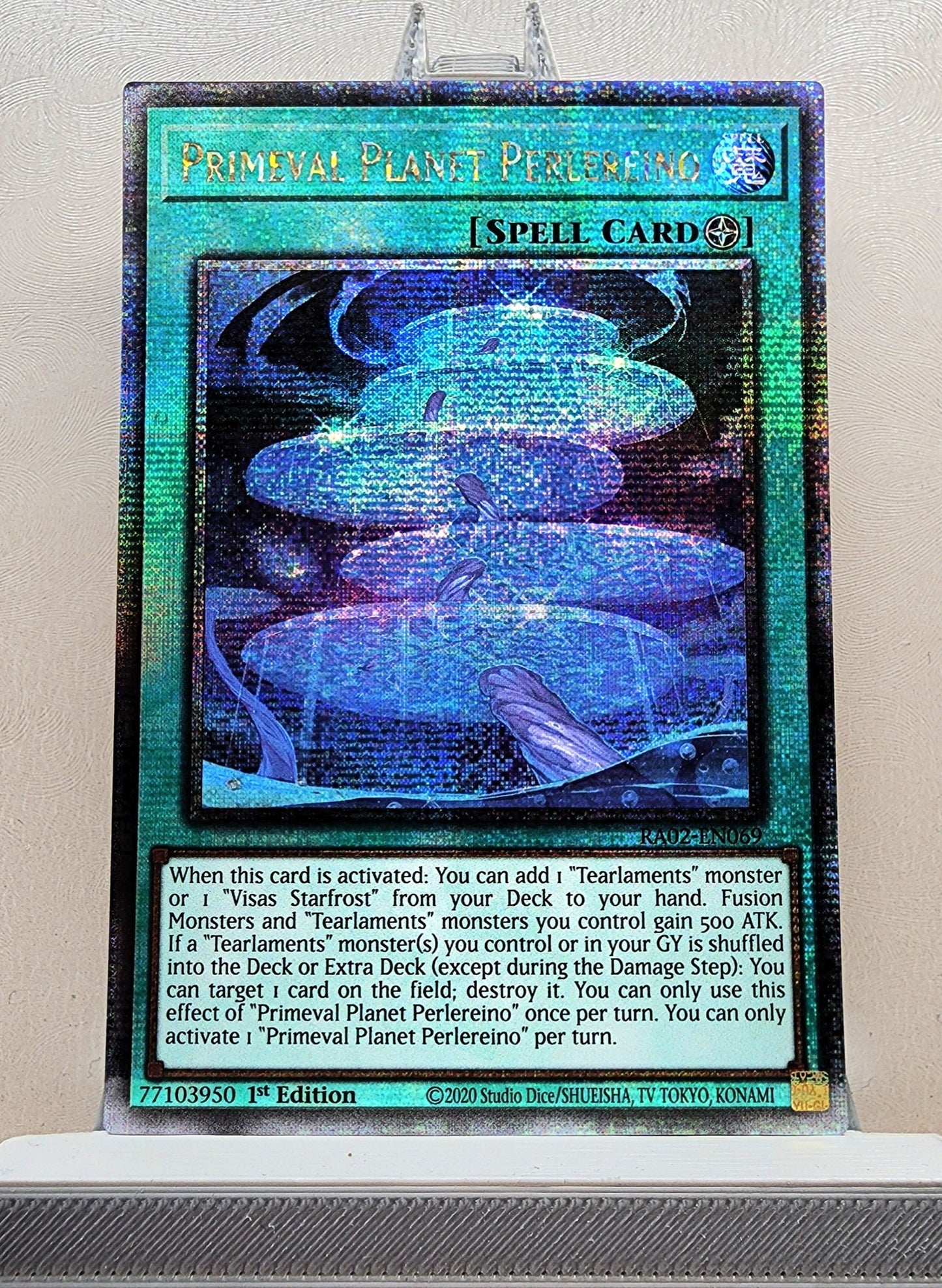 Yugioh! 1x Primeval Planet Perlereino (RA02 - Quarter Century Secret Rare) 1st Edition