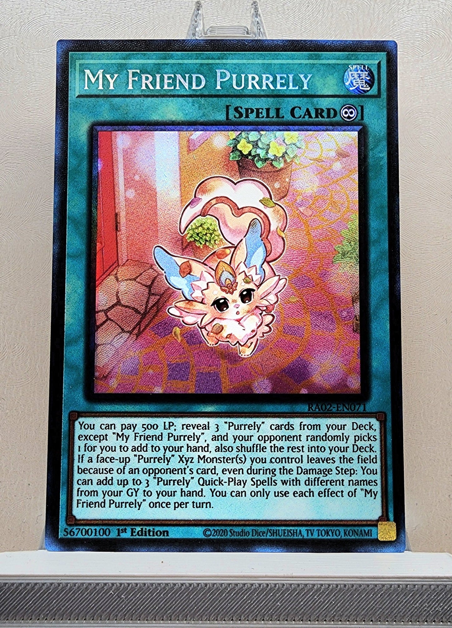 Yugioh! 1x My Friend Purrely (RA02 - Prismatic Collectors Rare) 1st Edition