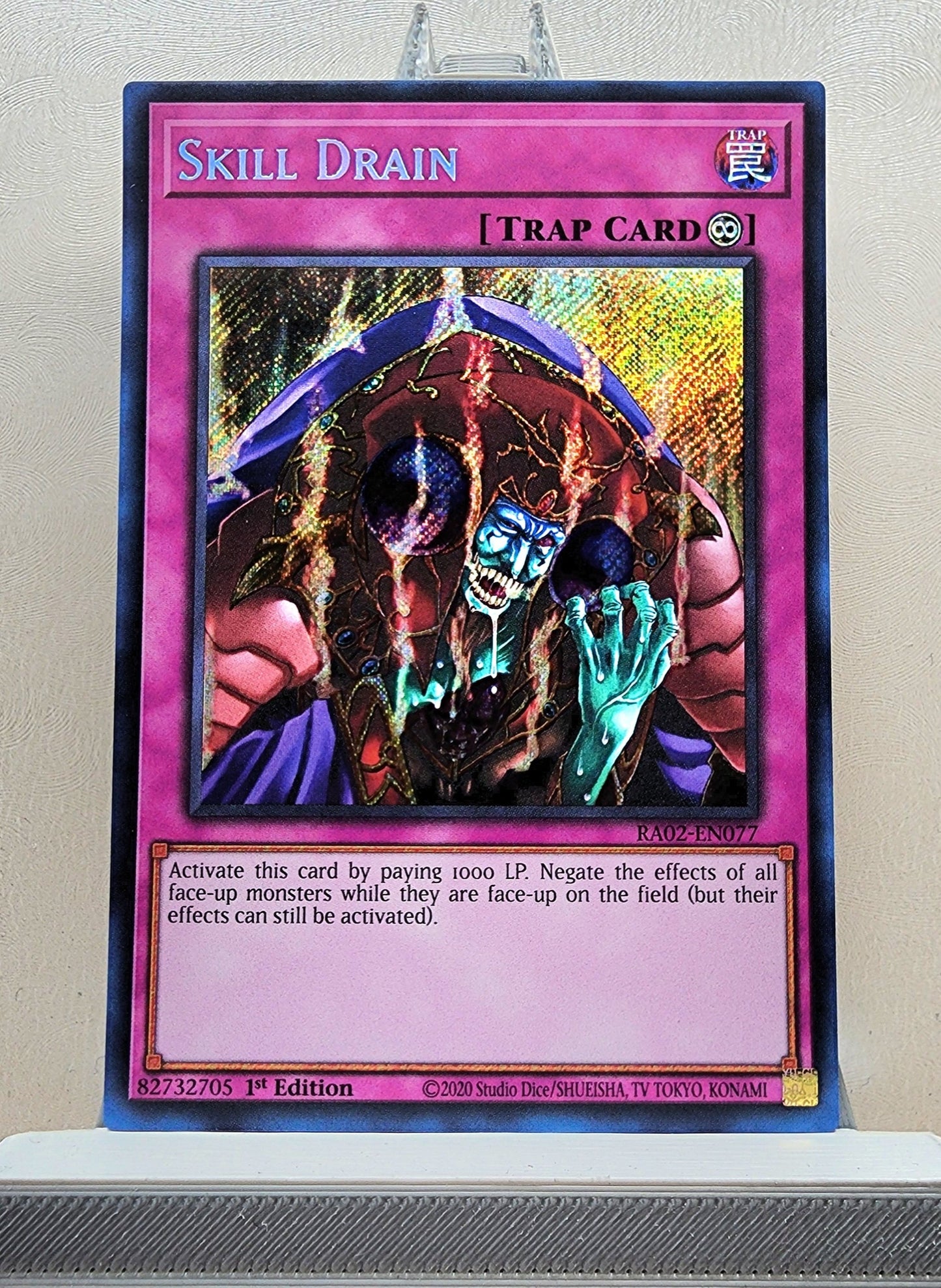 Yugioh! 1x Skill Drain (RA02 - Secret Rare) 1st Edition