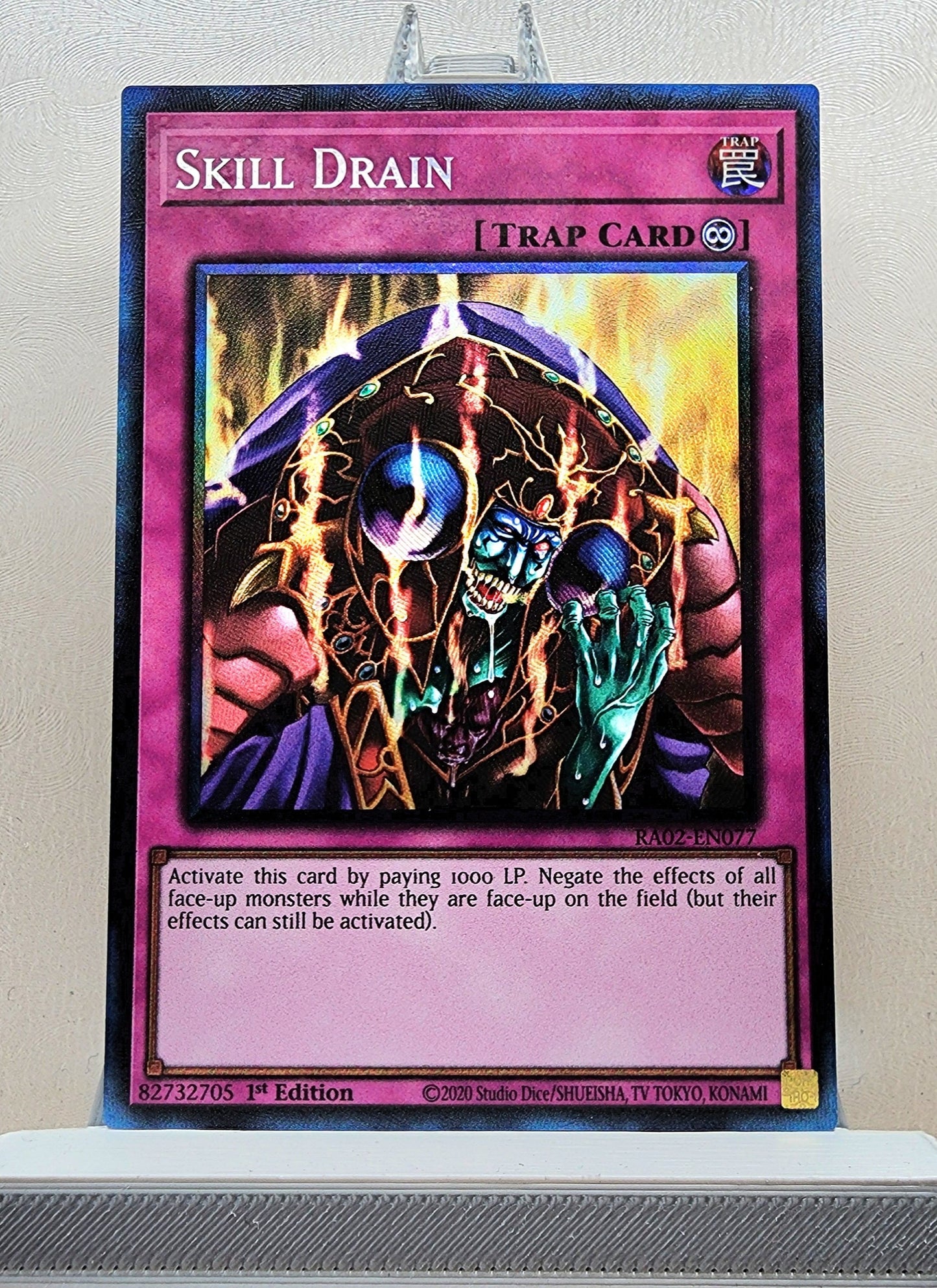 Yugioh! 1x Skill Drain (RA02 - Prismatic Collectors Rare) 1st Edition